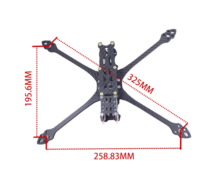 Marco de Fibra de Carbono MAK5 - Geprc Rad Vtx 5.8G 2.5W reseña y precio