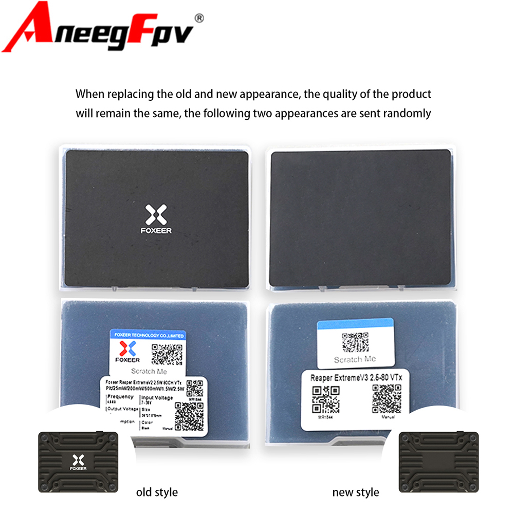 Foxeer 5,8G Reaper Extreme V2  - Foxeer Reaper Extreme 2.5W Vtx reseña y precio